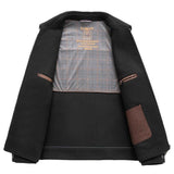 Duck Down Liner Lapel Pure Wool Jacket - WOMONA.COM
