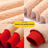 Men's Warm Lambskin Round Neck Hoodie - WOMONA.COM