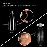 Finished Nail Stickers For Wearing Nails With Water Droplets - WOMONA.COM