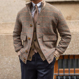 Bomber Tweed Fleece Cropped Slim-fit Jacket - WOMONA.COM