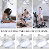 Smart LED Fan Light with Remote & Adjustable Design