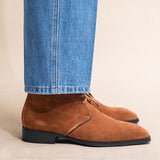 Top Layer Cowhide Boots For Men - WOMONA.COM
