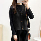 Cantilevered Sweater Waistcoat - WOMONA.COM