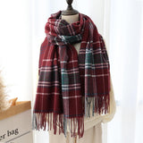 Thick Warm Long Shawl Scarf - WOMONA.COM