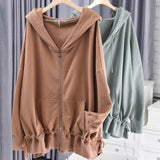 Hooded Cardigan Sweater - WOMONA.COM