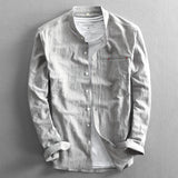 Linen Chinese Style Small Shirt Men - WOMONA.COM