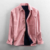 New Style Lapel Striped Shirt Casual Men - WOMONA.COM