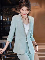 Plus Size Women's Thin Suit Jacket - WOMONA.COM