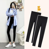 Autumn Thin Black Pants - WOMONA.COM