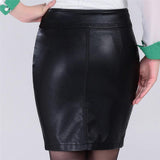 Fashion Sexy Slim PU Leather Skirt - WOMONA.COM