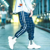 Plaid casual pants - WOMONA.COM