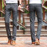 Men's cotton and linen pants - WOMONA.COM