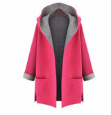 Hooded cardigan - WOMONA.COM