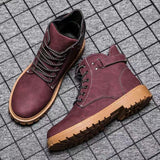 High-Top Increased Desert Boots - WOMONA.COM