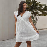 Summer plus size cutout dress - WOMONA.COM
