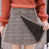 Women's Woolen Skirt - WOMONA.COM