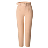 High waist casual trousers - WOMONA.COM