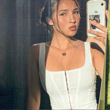 street style slim slim vest - WOMONA.COM