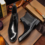 Atmosphere And Delicate Leather Boots Men - WOMONA.COM