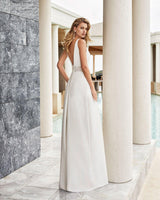 Sleeveless V-Neck Jumpsuit - WOMONA.COM