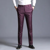 Casual straight suit pants - WOMONA.COM