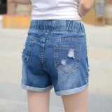 Women's denim shorts - WOMONA.COM
