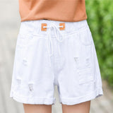Women's denim shorts - WOMONA.COM