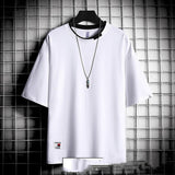 Hong Kong style loose T-shirt men - WOMONA.COM