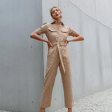 High Street Style Jumpsuit - WOMONA.COM