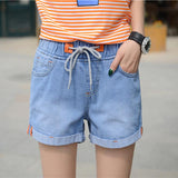 Women's denim shorts - WOMONA.COM