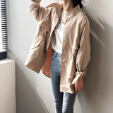 Student Loose Coat - WOMONA.COM