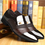 Business Formal Youth British Leather Shoes - WOMONA.COM