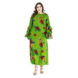 Plus size ladies long dress - WOMONA.COM