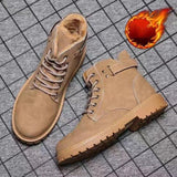 High-Top Increased Desert Boots - WOMONA.COM