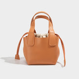Trendy Luxury Basket Bucket Bag - WOMONA.COM