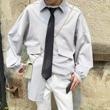 Send tie striped men casual shirt - WOMONA.COM