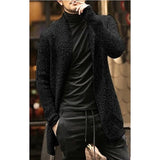 Long sleeve cardigan trench coat For Men - WOMONA.COM