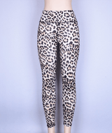 High waist leopard leggings - WOMONA.COM