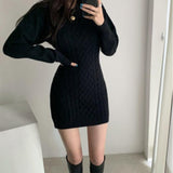 Twist pattern all-match dress - WOMONA.COM