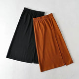 High Slit Mid-Length Bag Hip Skirt - WOMONA.COM