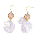 Acrylic shell earrings - WOMONA.COM