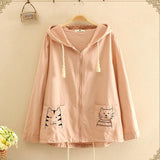 Long sleeve hooded jacket - WOMONA.COM