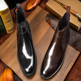 Atmosphere And Delicate Leather Boots Men - WOMONA.COM