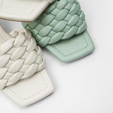 Woven high heel sandals - WOMONA.COM