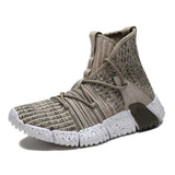 Sneakers Flying Woven High-top - WOMONA.COM
