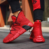 Sneakers Flying Woven High-top - WOMONA.COM