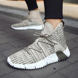 Sneakers Flying Woven High-top - WOMONA.COM