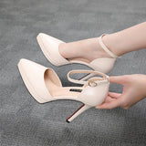 Single Shoes Hollow 10CM Strap - WOMONA.COM