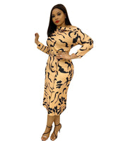 Sleeve Strapless Plus Size Dress For Women With Belt - WOMONA.COM