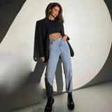 Distressed Light-colored Jeans - WOMONA.COM